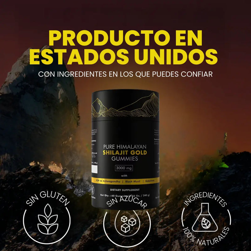 Shilajit Gold Gummies Himalaya 3000mg [ÚLTIMAS UNIDADES]