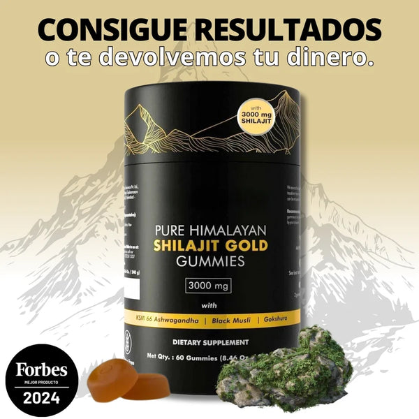 Shilajit Gold Gummies Himalaya 3000mg [ÚLTIMAS UNIDADES]